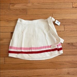 The Upside mini wrapover skirt